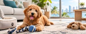 Golden Puppy in Miami